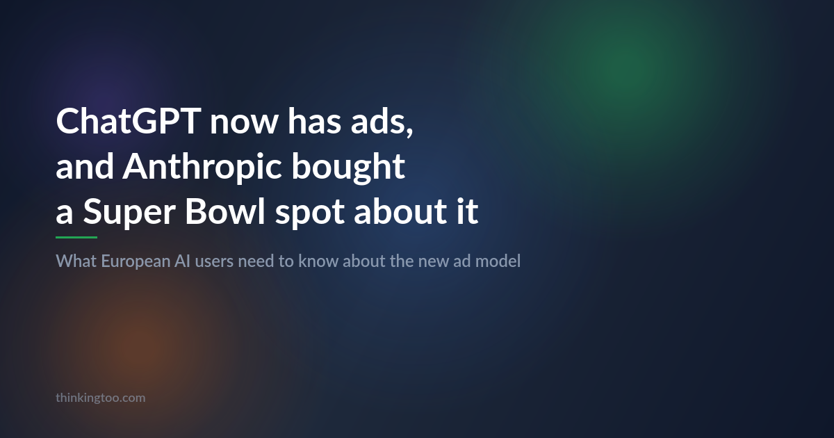 ChatGPT is testing ads, and it's probably a good move